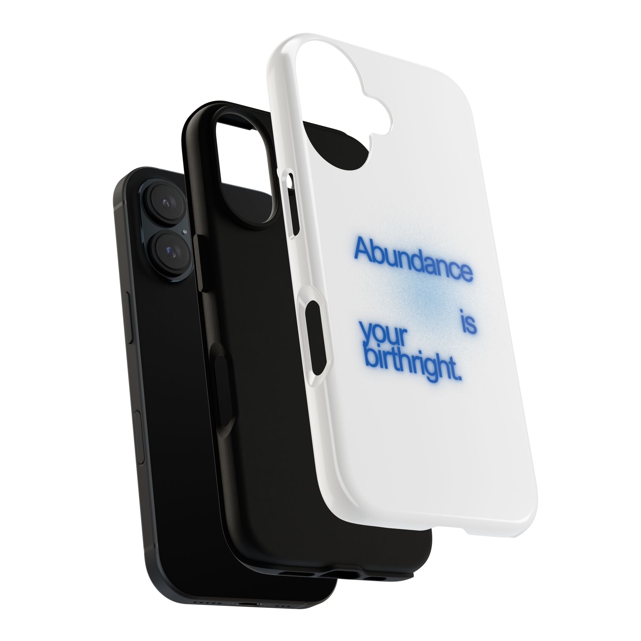 Abundance Is Your Birthright Phone Case — Positive Affirmation Protective Cover