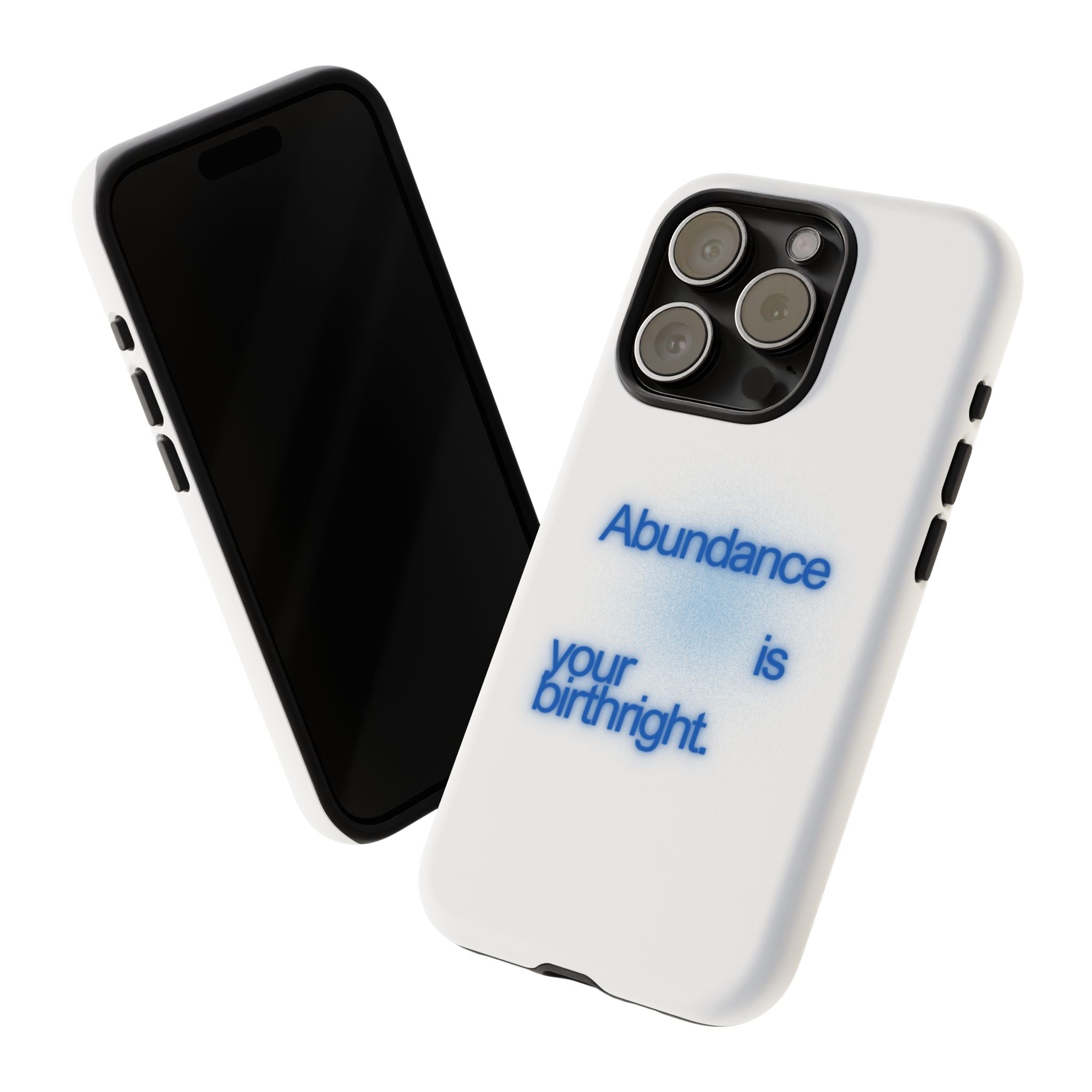 Abundance Is Your Birthright Phone Case — Positive Affirmation Protective Cover