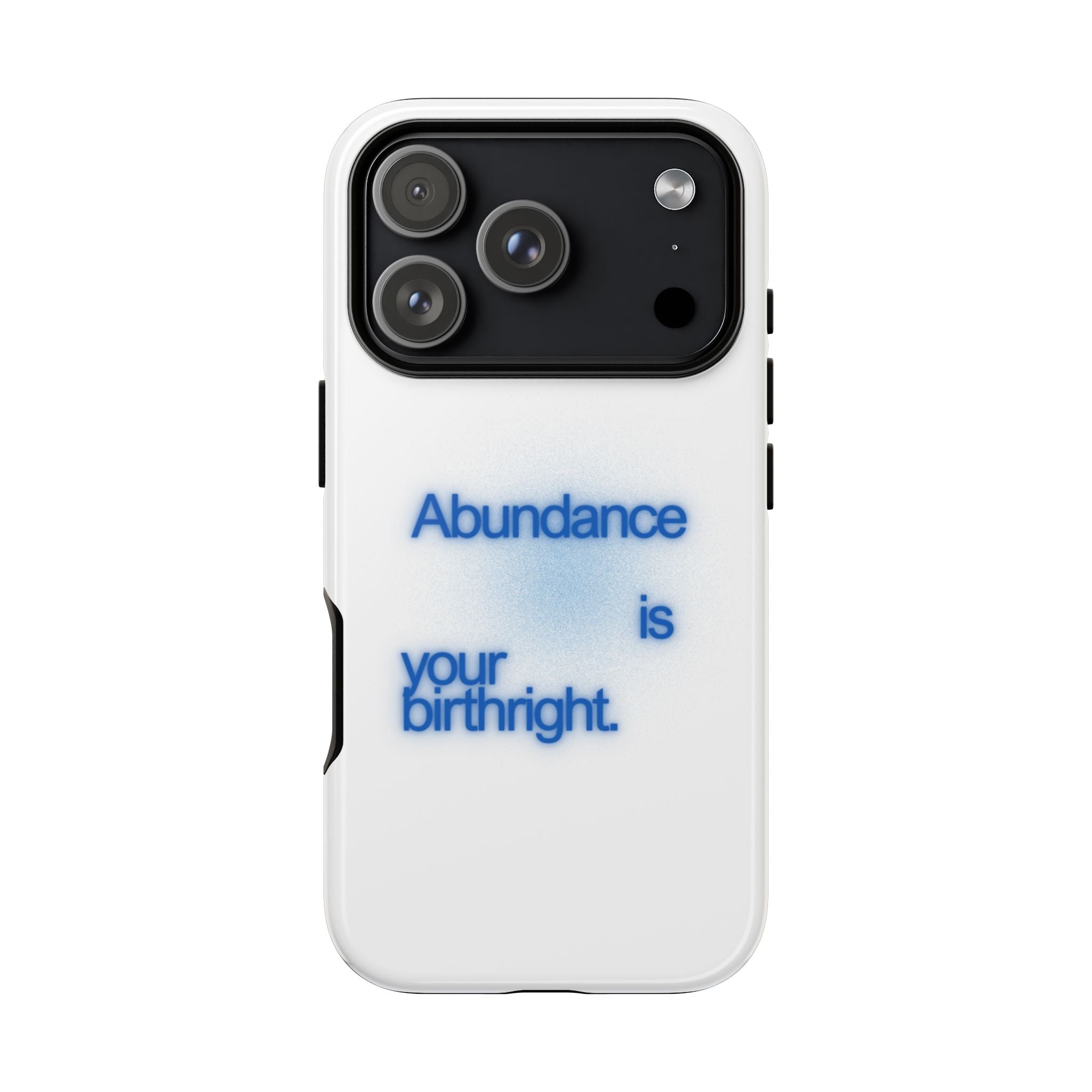 Abundance Is Your Birthright Phone Case — Positive Affirmation Protective Cover