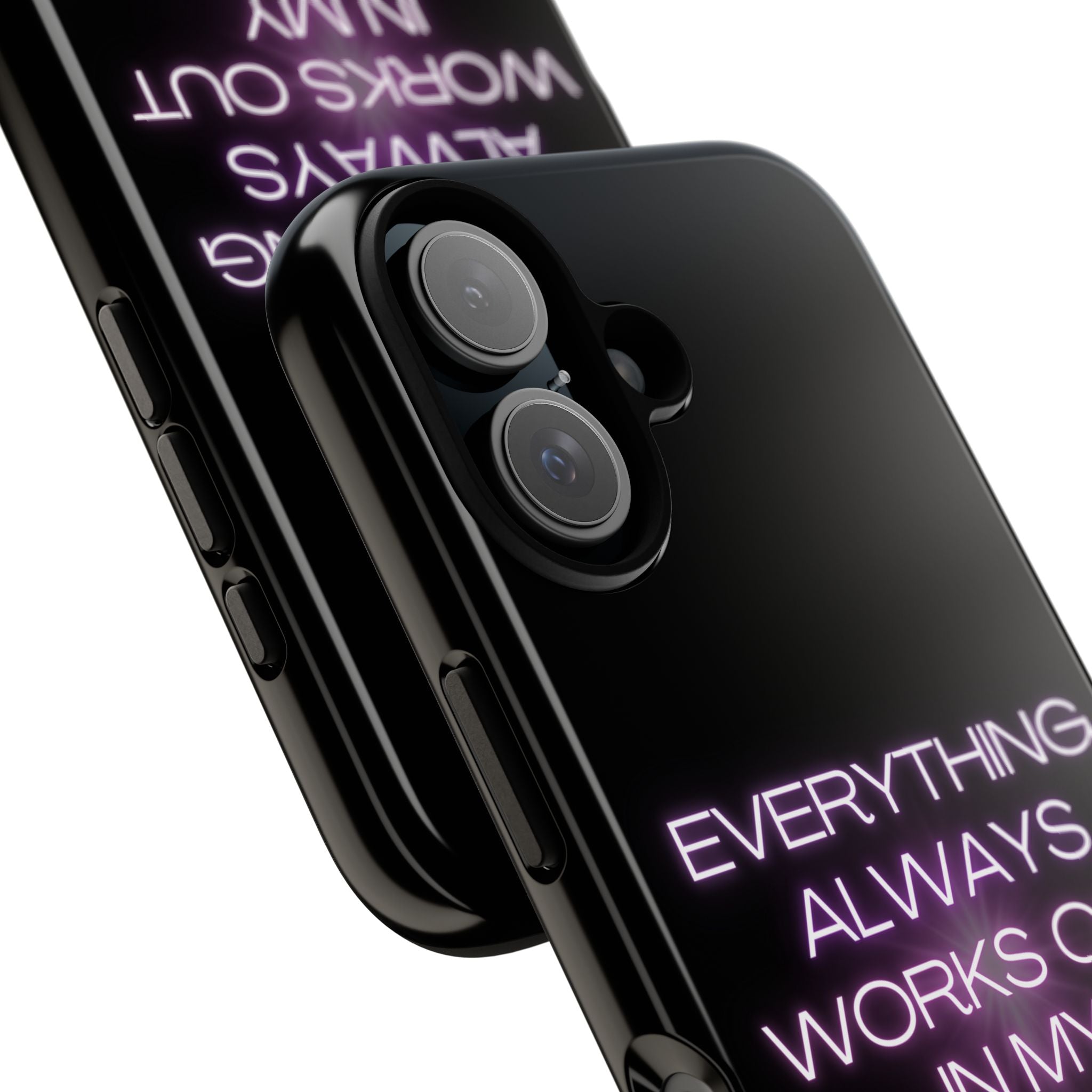 Phone Case — “Everything Always Works Out In My Favor” Neon Affirmation