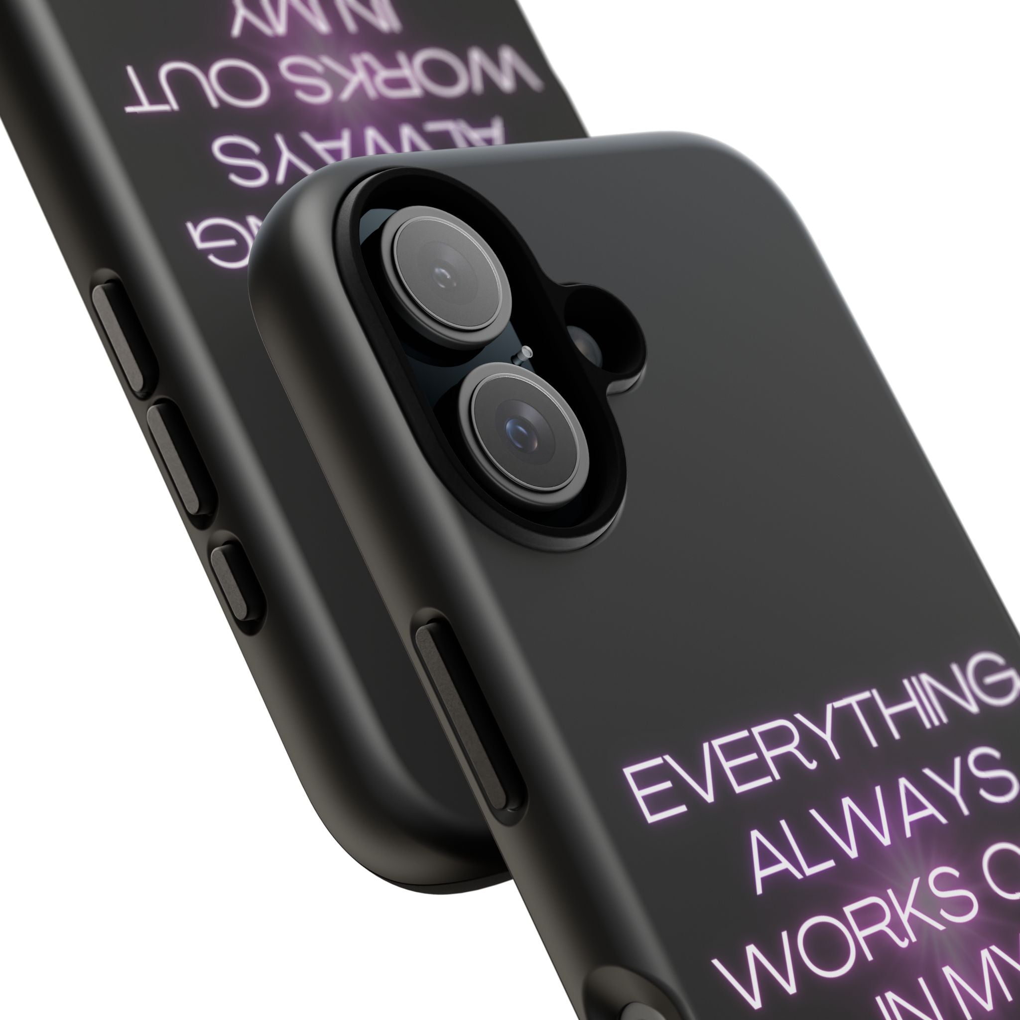 Phone Case — “Everything Always Works Out In My Favor” Neon Affirmation