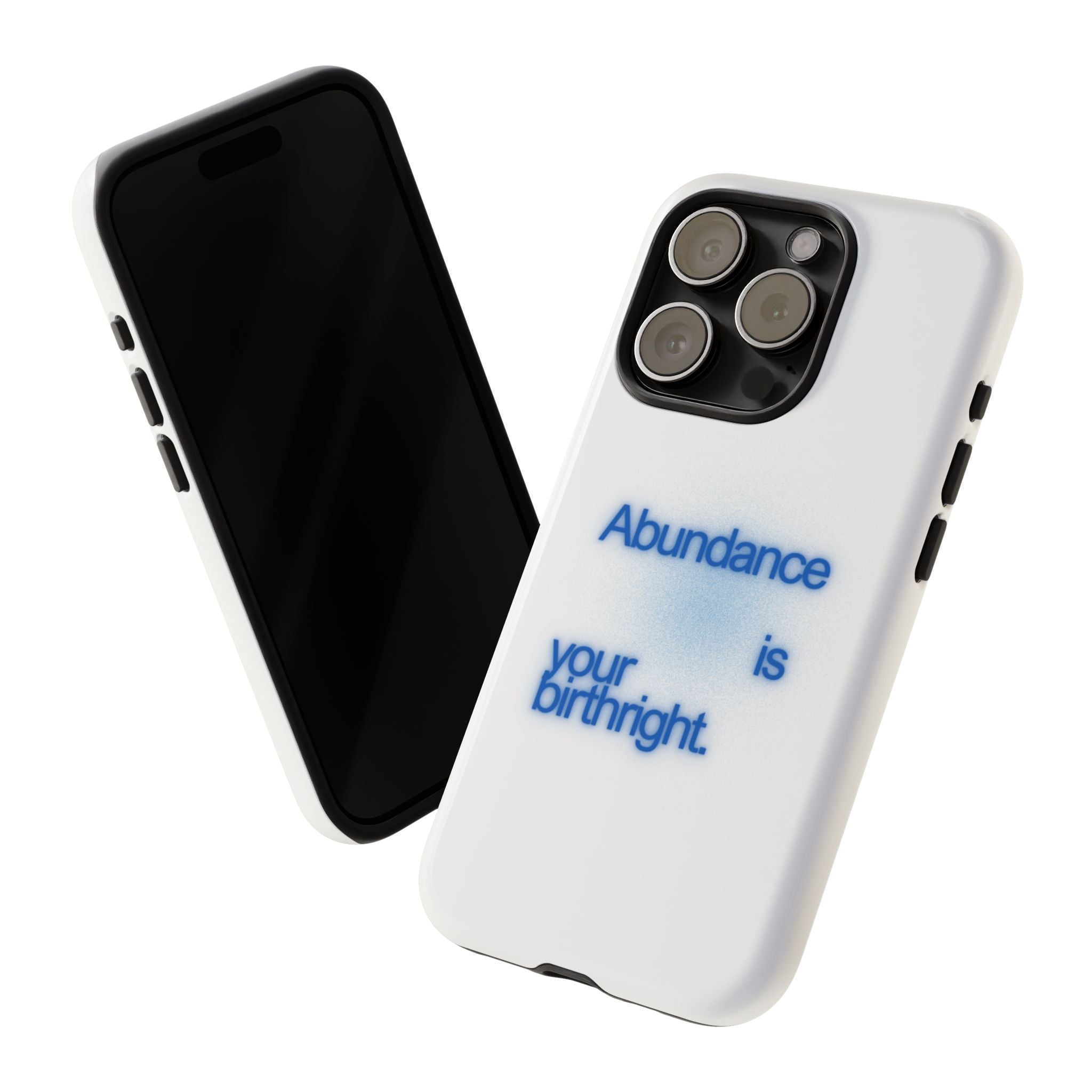 Abundance Is Your Birthright Phone Case — Positive Affirmation Protective Cover